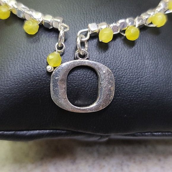 Bracelet Oregon Silver/Yellow. ADJUSTABLE - Picture 2 of 7